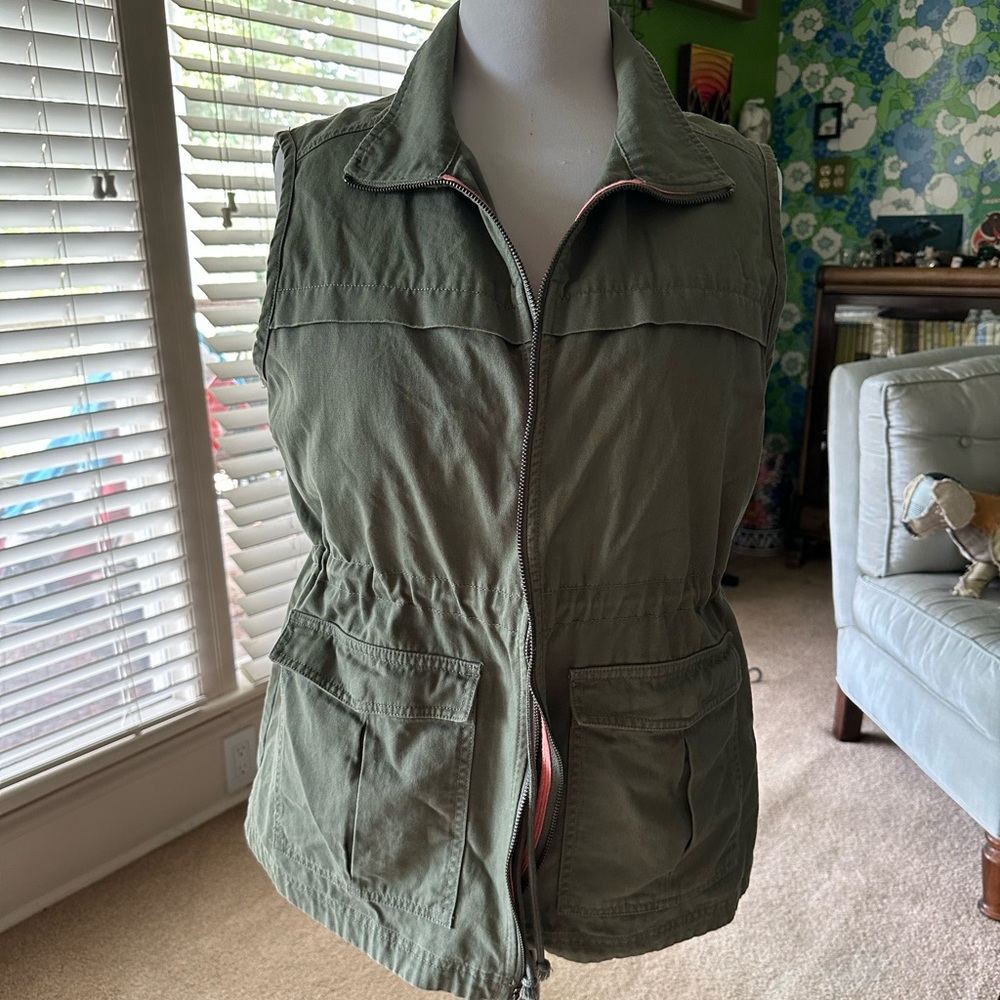 Columbia Soft Zip Front Vest with Cinch Waist Size XL - Picture 9 of 10
